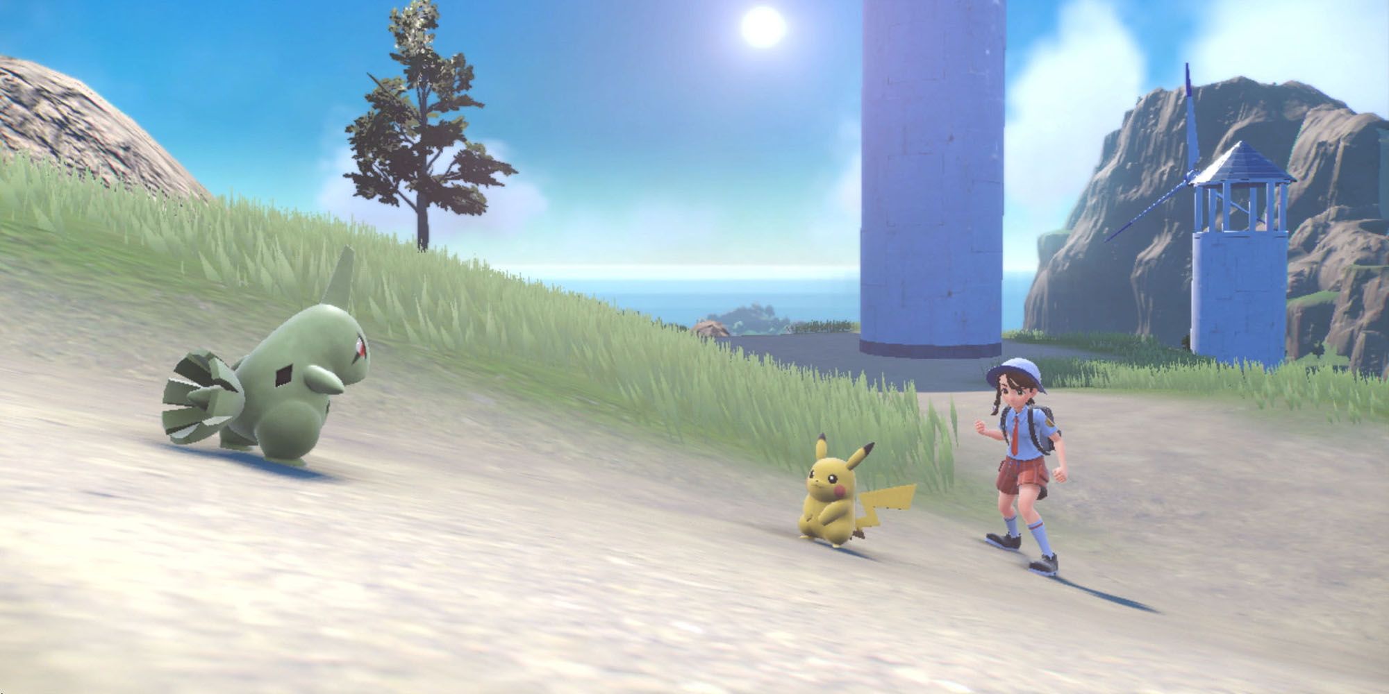Pokemon Scarlet en Violet's ontmoeting met een Pokemon