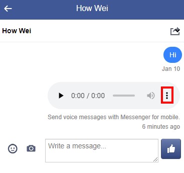 Download Facebook Messenger-spraakbericht