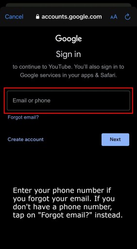 Herstel YouTube-account zonder e-mail
