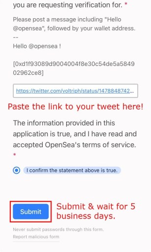 Hoe krijg je een blauw vinkje op OpenSea