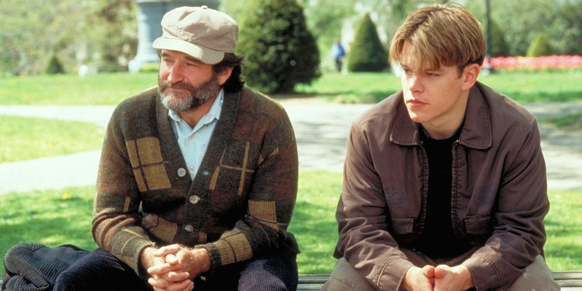 Robin Williams en Matt Damon in Good Will Hunting (1997)