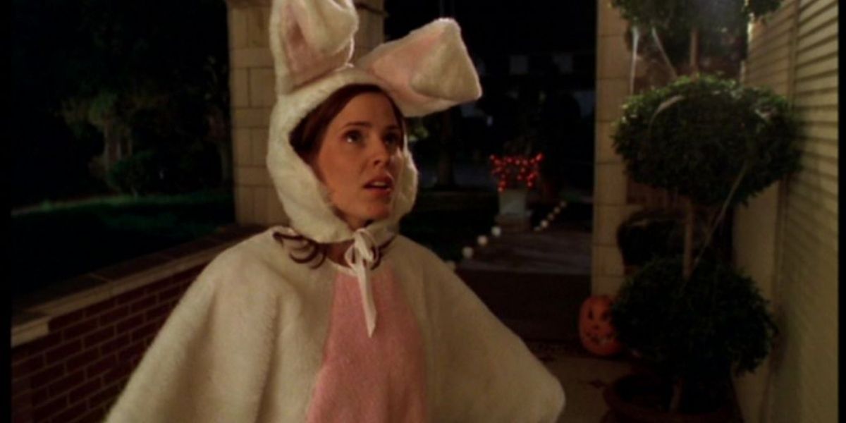 Televisie Anya verkleed als konijntje in Buffy The Vampire Slayer