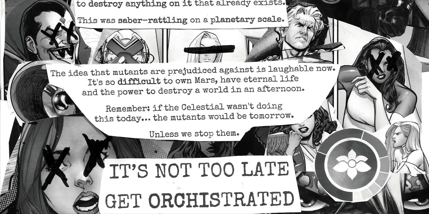 Immortal X-Men #7 Orchis Propaganda