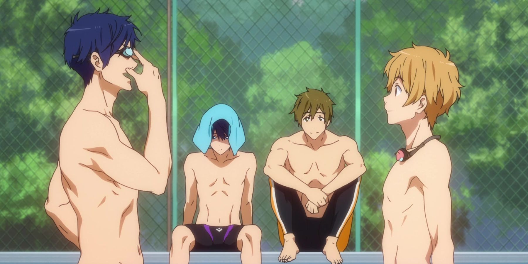 Cast van Free!, vier anime zwemmersjongens
