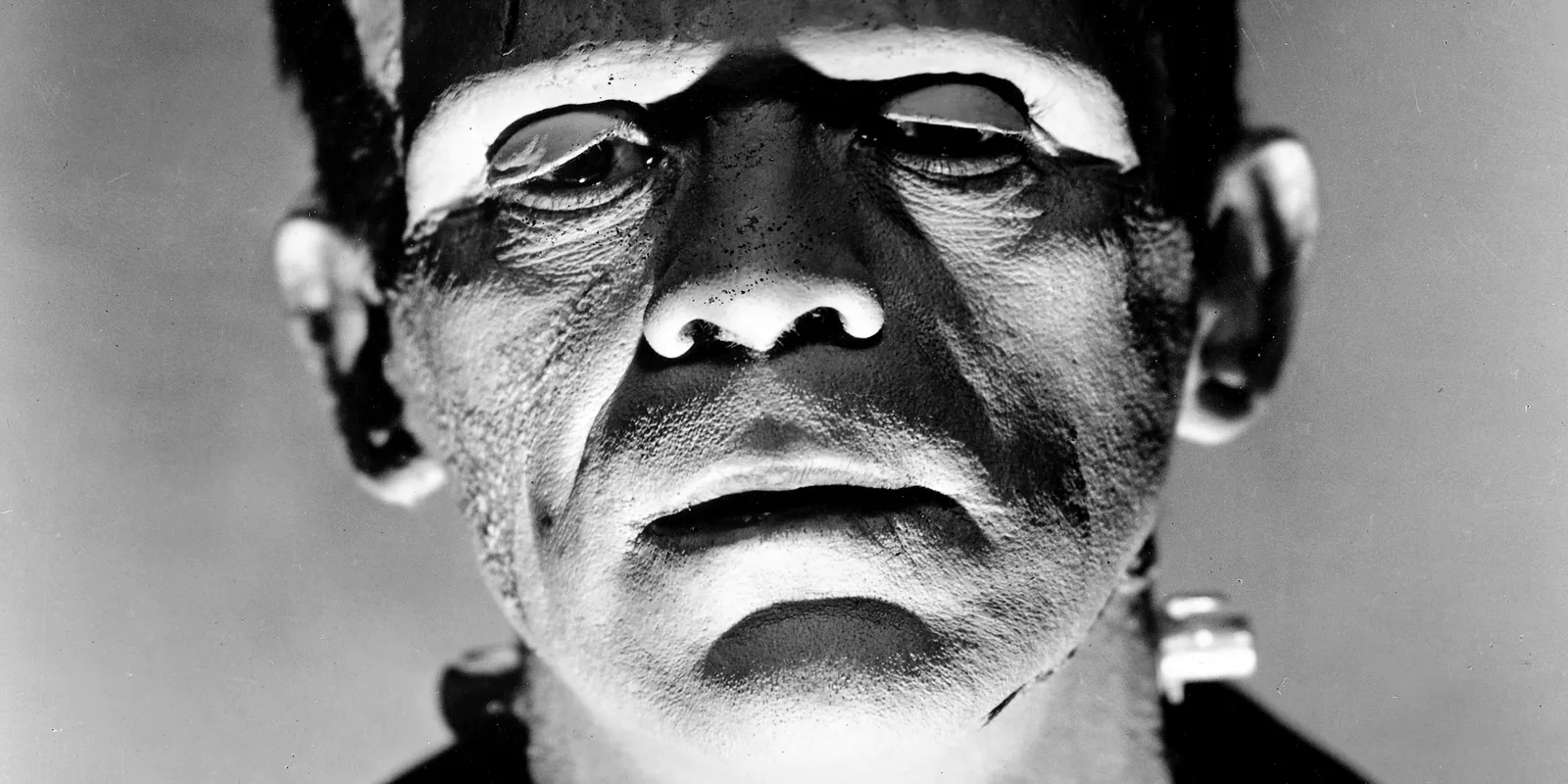 Een portret van het monster van Frankenstein
