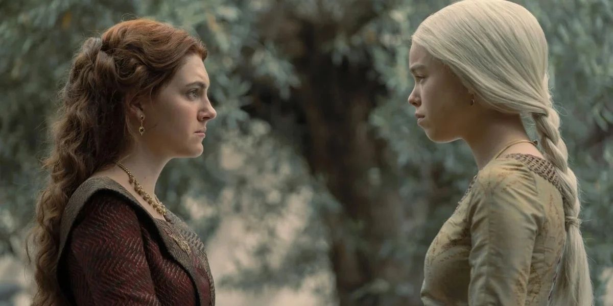 Rhaenyra Targaryen ruzie met Alicent Hightower in House of the Dragon