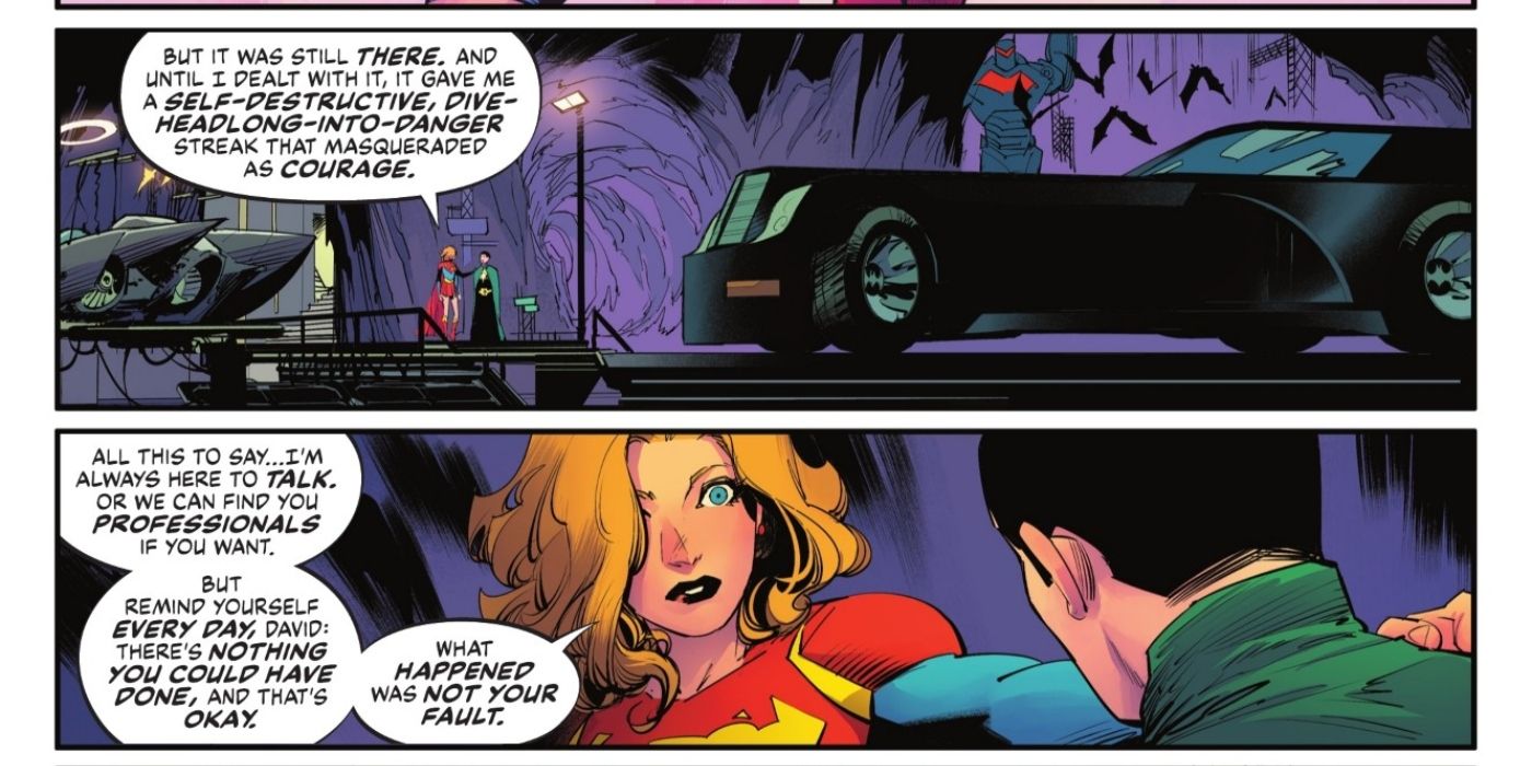 Supergirl troost Boy Thunder