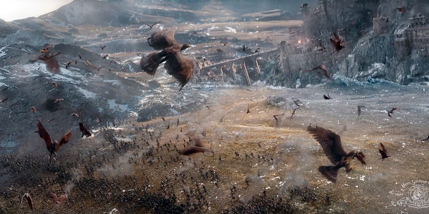 Reuzenarenden in The Hobbit: The Battle of the Five Armies