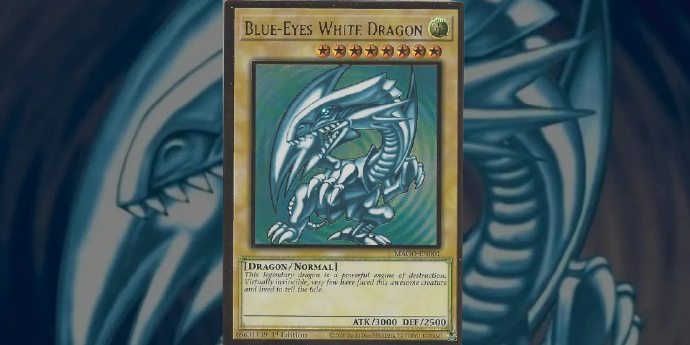Blauwe ogen witte draak