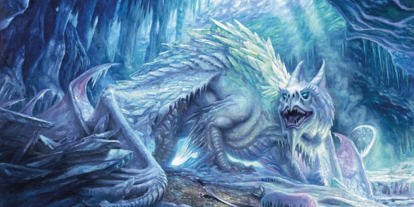 Dungeons and Dragons IJsdraak in Magic The Gathering