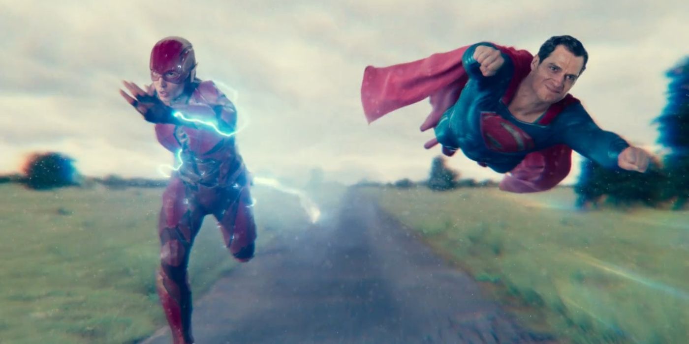 Superman en Flash racen in Justice League