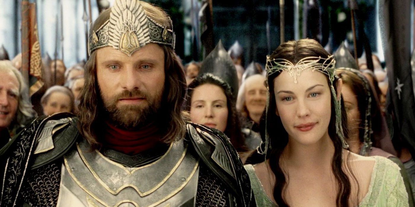 Arwen en Aragorn in Lord of the Rings