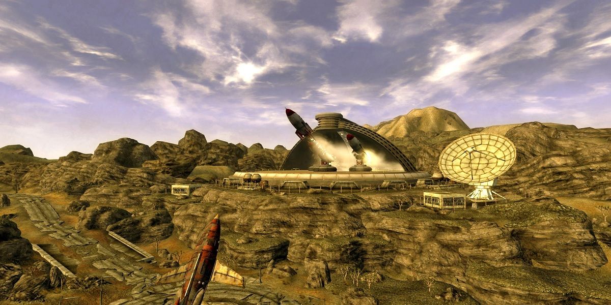 Raketten gelanceerd aan het einde van Come Fly With Me, Fallout New Vegas
