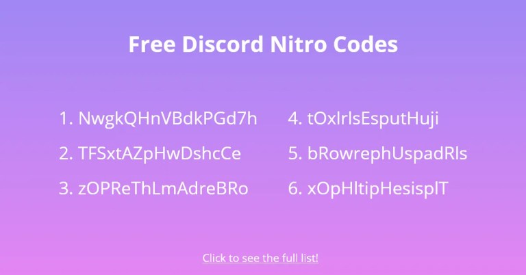 Gratis Discord Nitro-codes