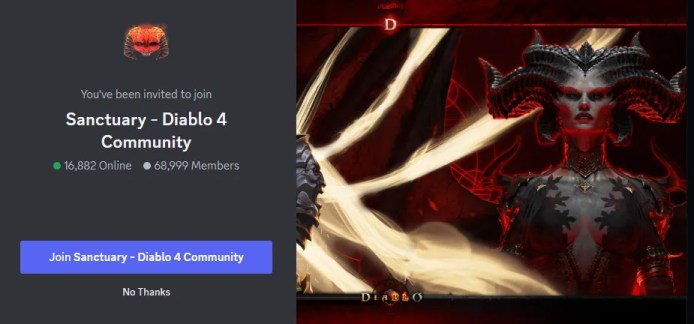 Diablo 4 Discord-server