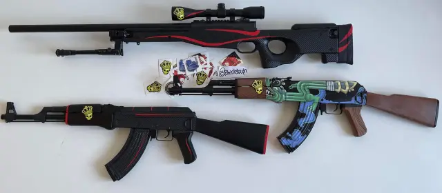 AWP Redline, AK-47 Redline en AK-48 Vuurslang.