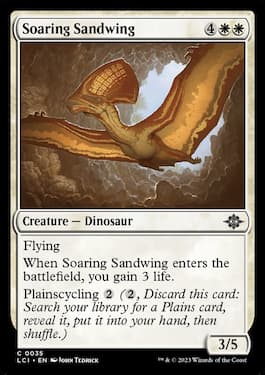 Soaring Sandwing is een veel voorkomend wezen uit Lost Caverns of Ixalan