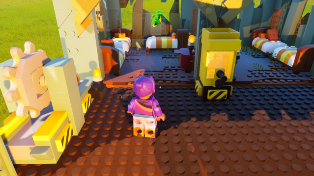 Een LEGO Fortnite-personage kijkt naar de bedden in een stapelbed.