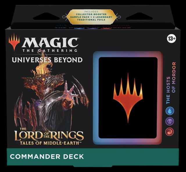 Commander Precon doos met 100 MTG-kaarten erin