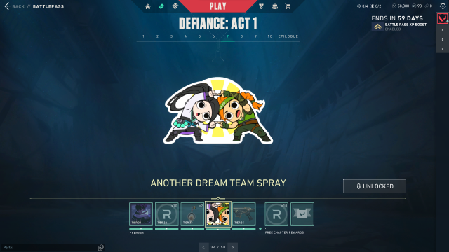 The Another Dream Team-spray in VALORANT.