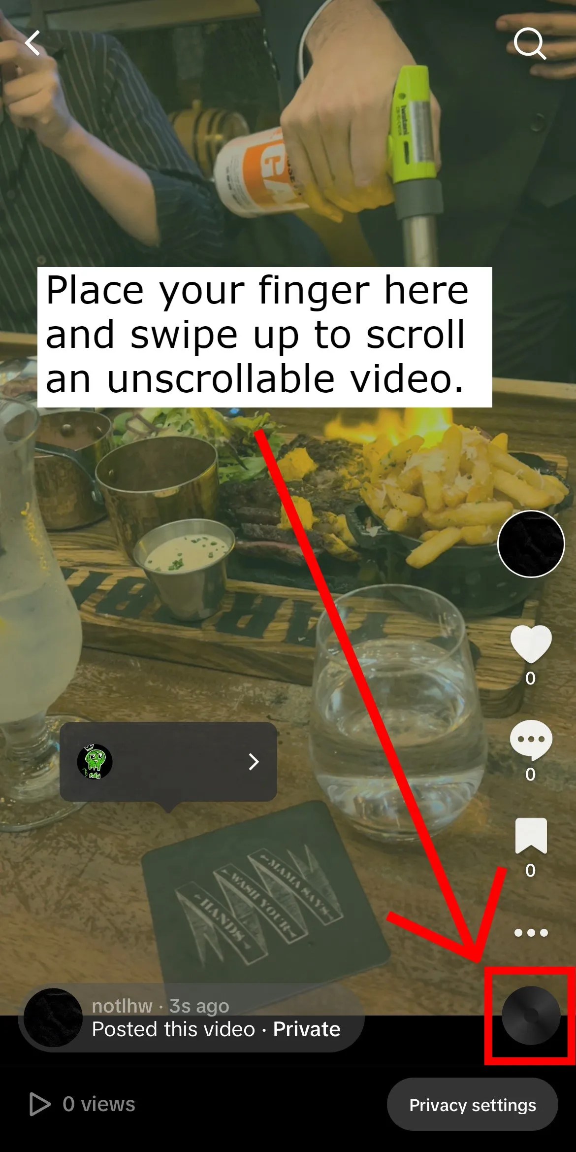 Hoe je door een niet-scrollbare video op TikTok kunt scrollen
